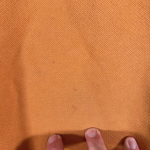 Aigle Sweater Women's Large Orange Mock Neck Long Sleeve Cotton Blend Pullover - Picture 5 of 10